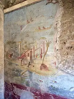 Nillandschaft in der Casa dei Pigmei