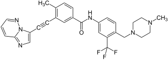 Struktur von Ponatinib