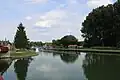 Schleuse im Oise-Seitenkanal