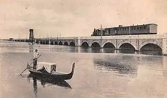 Eisenbahnbrücke um 1910