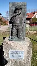 Der Moorenfresser 1999, Bronzebild in der Grundschule Haasrode
