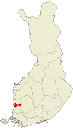 Lage von Pori in Finnland