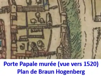 Porte papale um 1520.