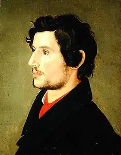 Porträt Otto Sigismund Runge von Julius Oldach, um 1829, Hamburger Kunsthalle