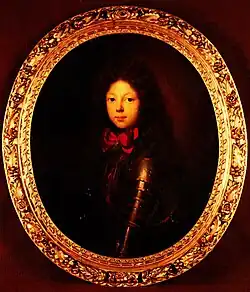 Hyacinthe Rigaud, Porträt von Louis de Rouvroy, Herzog von Saint-Simon, mit 18 Jahren, 1692.