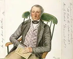 Porträt von ihrem Mann John Danforth Greenwood (1852)