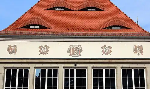 Porzellanbildwand am Stadttheater Meißen