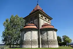 Posieux – Chapelle votive du Sacré-Cœur de Jésus (Alphonse Andrey, 1911–1924): West- & Südfassade