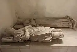 Skulpturen der Eltern des Dichters Ronsard