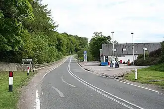 Postamt an der A95 in Ballindalloch