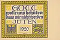 Plakat: Gott wolle uns behüten / dass wir nicht werden Jüten 1920