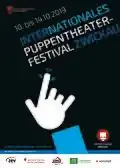 Postkarte erstes internationales Puppentheaterfestival Zwickau, 2019