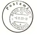 Stempel der Postfiliale Bern 6; November 2000.