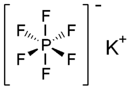 Strukturformel von Kaliumhexafluorophosphat