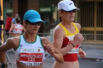 Inês Henriques (links) – Platz&nbsp;dreizehn / María José Poves – Platz&nbsp;sechzehn