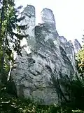 Die Felsen Prachauer Nadel und Prachauer Mütze