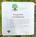 Schild Nationalerbe-Baum
