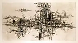 Ironworks – Panorama (1959), drypoint