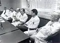 Pressekonferenz zur Gründung des Transplantationszentrums im April 1986