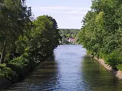 Blick von der Hubertusbrücke nach Norden mit dem Stölpchensee im Hintergrund