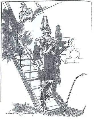 Prophecy? (Dropping the Pilot) von Will Dyson aus dem Jahr 1914