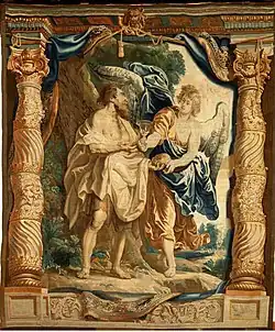 Der Prophet Elias wird von einem Engel genährt