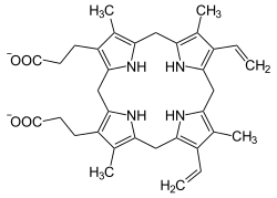 Strukturformel von Protoporphyrinogen IX