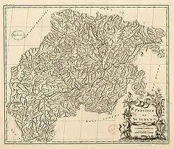 Description de la Chine et de la Tartarie chinoise, Band 1 Seite 214, 1735, Province de Se-tchuen (Gravé par Delahaye Fils / Guélard Sculp.)