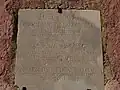 Inschrift aus dem 17. Jahrhundert