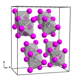 Kristallstruktur von Platin(IV)-bromid