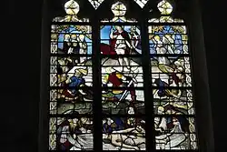 Grablegung und Auferstehung, Engel und Leidenswerkzeuge