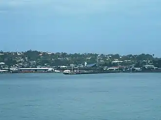 Puerto Limón vom Wasser aus gesehen