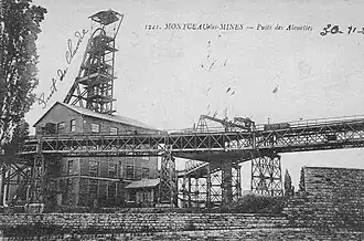 Schacht Des Alouettes um 1920