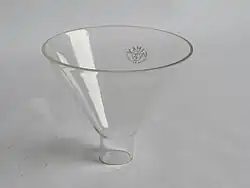 Pulvertrichter aus Laborglas