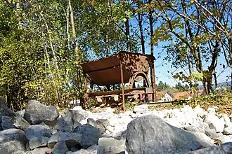 Transport auf der Schiene zur Verladestation
