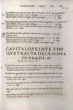 Kapitel 22 das von der Küste Brasiliens handelt und von seinen Teilen[Originaltext 10]