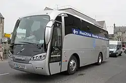 Ein Sunsundegui-Polizeibus, der von Polizei Schottland in Thurso, Großbritannien, eingesetzt wird.