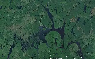 Satellitenbild des Réservoir Pipmuacan