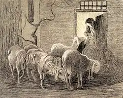 Giovanni Segantini: Ritorno all’ovile (Rückkehr zum Schafstall), 1891/92