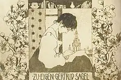 Exlibris Gertrud Sagel Radierung