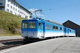 BDhe 2/4 13 im Bahnhof Rigi Kulm