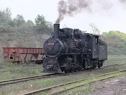 83-158, die beiden betriebsfähigen 83er in Banovići sind die letzten ihrer Reihe im kommerziellen Güterverkehr