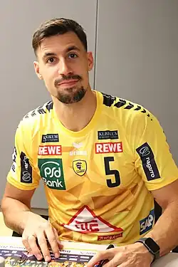 Ivan Martinović bei der Saisoneröffnung der Rhein-Neckar Löwen 2024