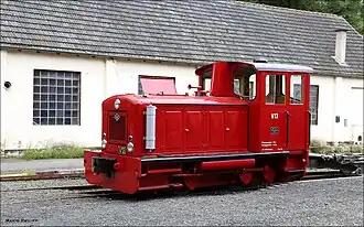 Die im Jahre 2013 heimgekehrte V&nbsp;13 im RSE-Museum Asbach