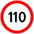 Höchstgeschwindigkeit (110 km/h)