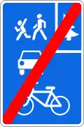 5.40 Ende der Fahrradstraße