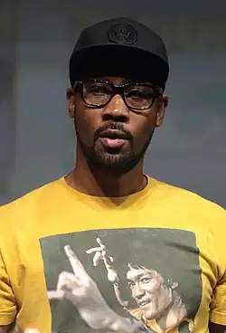 Regisseur RZA und Hauptdarsteller Shameik Moore, der den Kriegsveteran Unique spielt