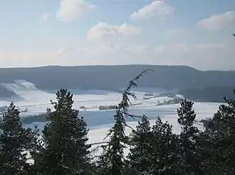 Der Rachelsberg von Osten (von den Dieteröder Klippen)