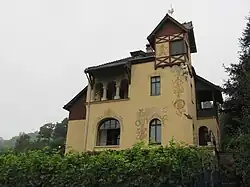 Zillervilla in der Weinbergstraße 40, von und für Oswald Haenel