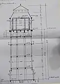 Historischer Plan des Wasserturms